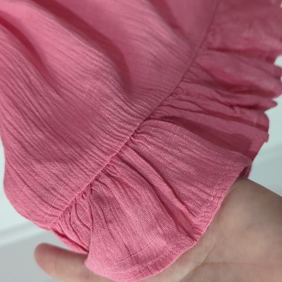 🌟NWT Kori Pink Ruffle Romper - Picture 7 of 12